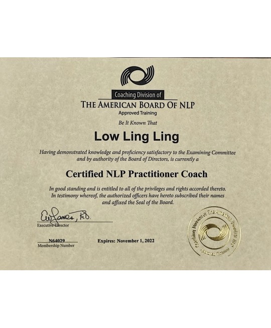 NLP Coach Learning & Certification 2023